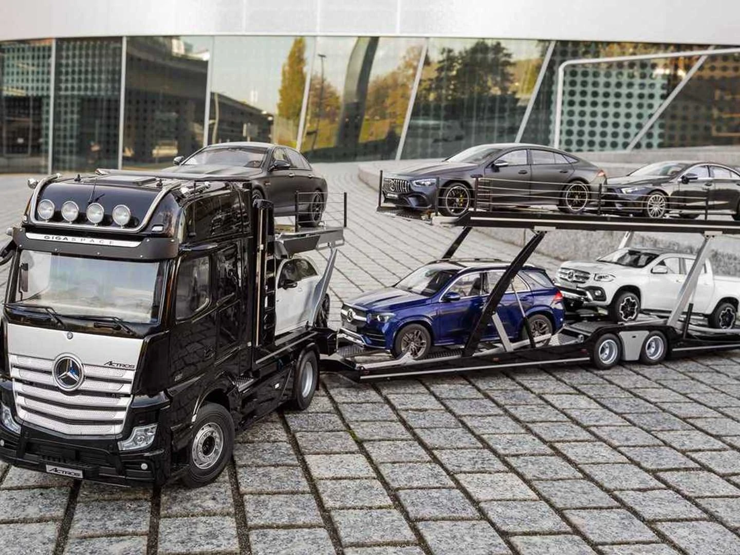 Mercedes Car Carrier Model Hauls Your 1:18-Scale Collection