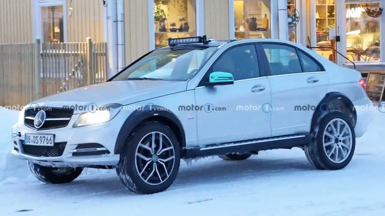 Mercedes SUV Gets Under the High-Riding C Class Body in New Spy Pics