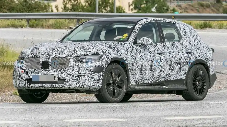 New Mercedes GLC Spy Shots Capture PHEV Model Out Testing