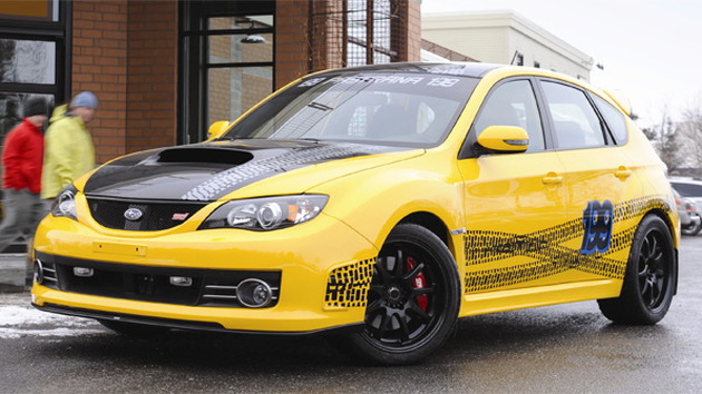 Travis Pastrana, rally champ, receives a custom Subaru Impreza WX STI