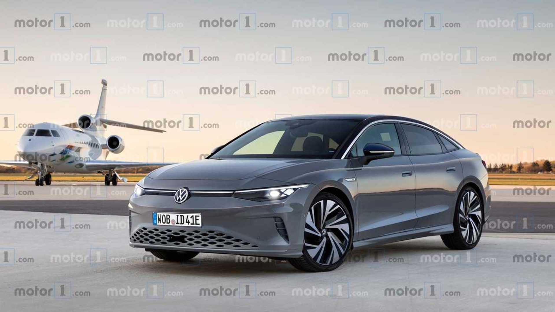 VW Aero B Electric Sedan Rendered In Unofficial Final Form