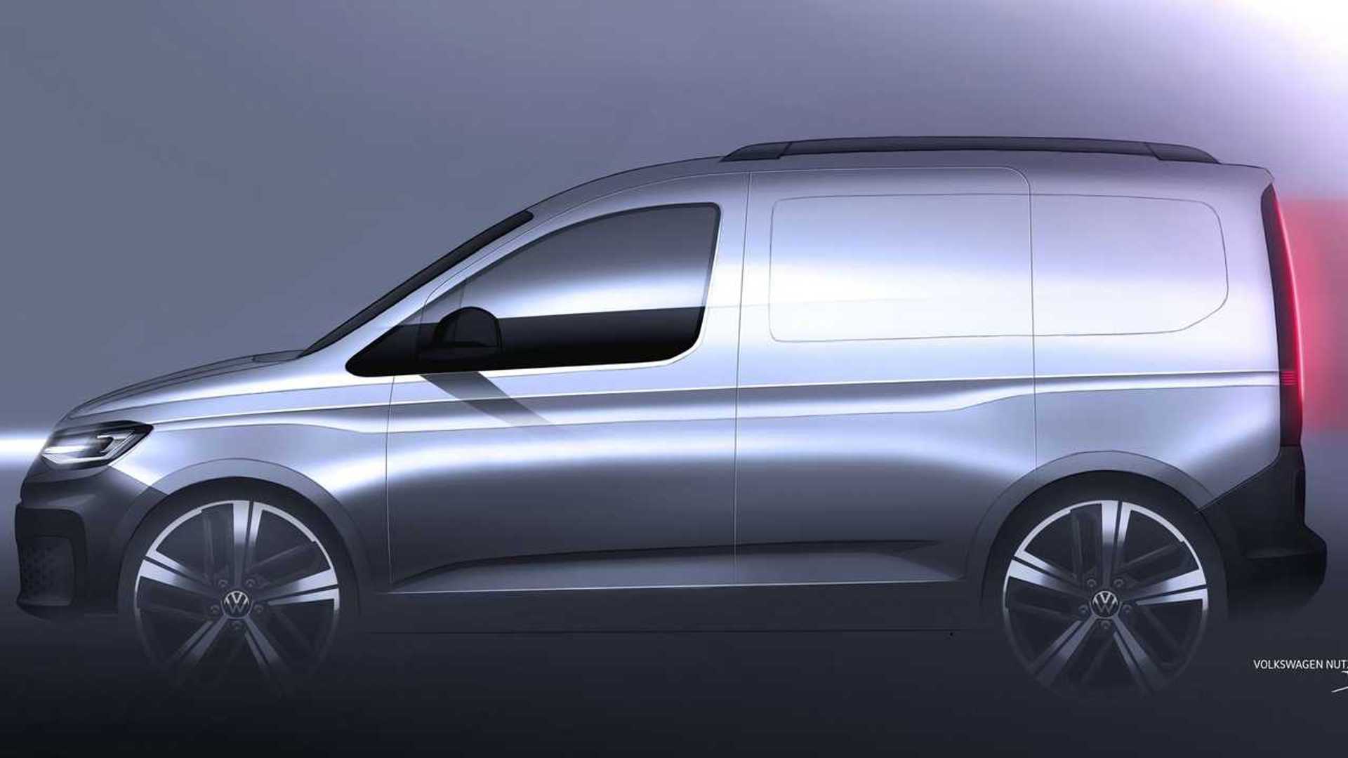 2020 Volkswagen Caddy Teaser Shows Off Stylish, Little Van