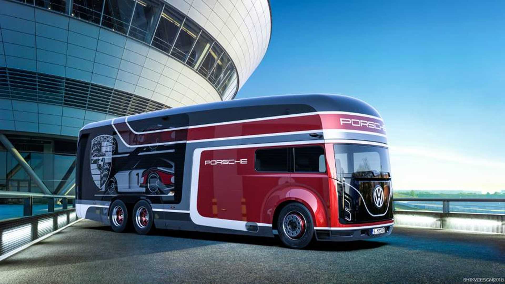 Porsche Transporter Concept is the Only Way to Move Your 935