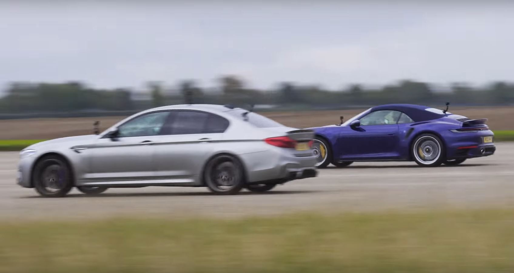 BMW M5 With 1,000 HP Drag Races Porsche 911 Turbo S