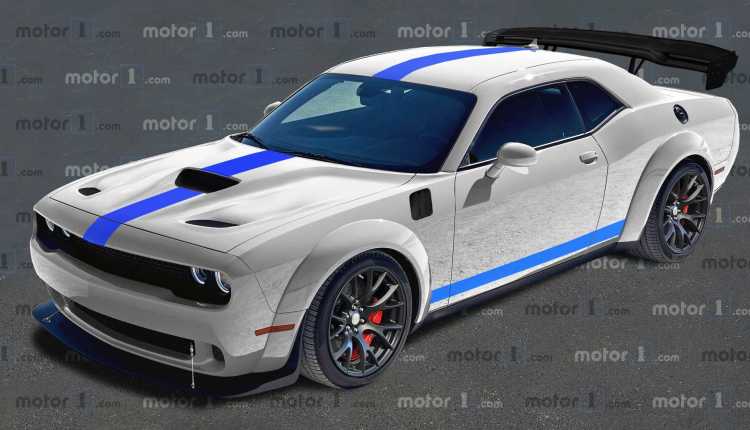 2021 Dodge Challenger ACR rendering Imagines Stripped Down Track Star