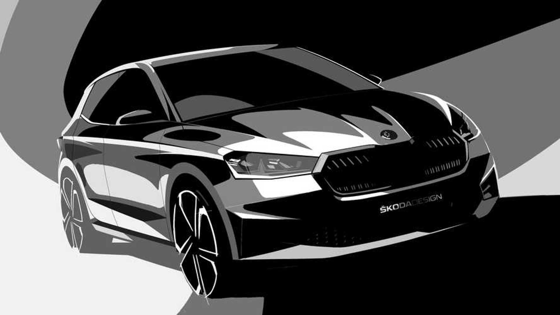 2021 Skoda Fabia Interior Previewed In Revealing Design Sketch