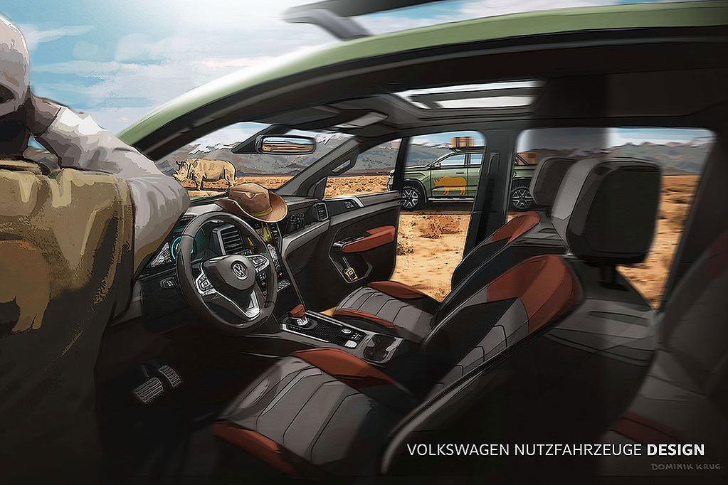 2023 Volkswagen Amarok Teased Inside and Out Looking Tough