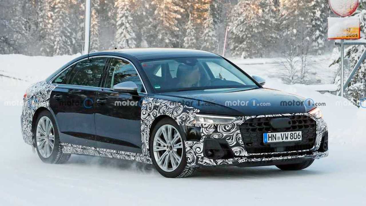 2022 Audi S8 Spied Sporting Quad Exhaust Tips, Little Camouflage