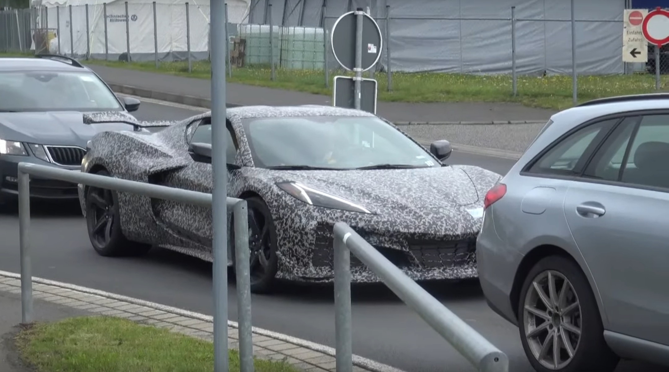 2023 Chevy Corvette Z06 Found In Traffic Near the Nurburgring