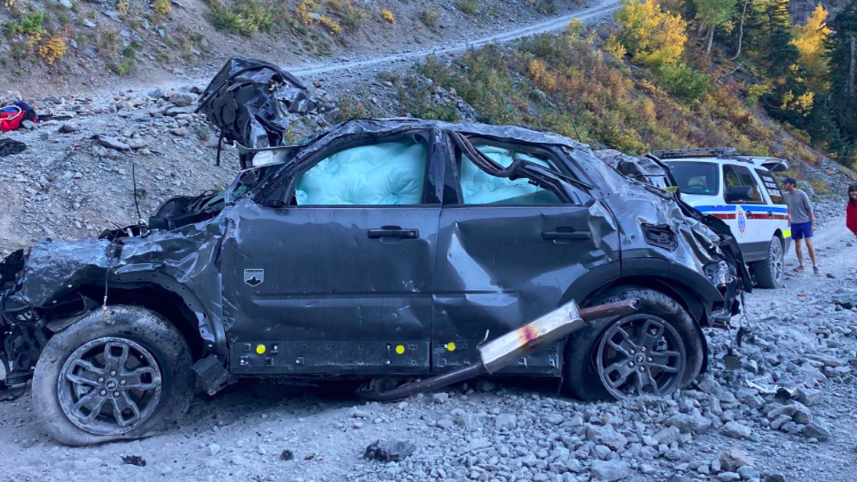 This Ford Bronco Sport Rolled 400 Feet Atop a Mountain