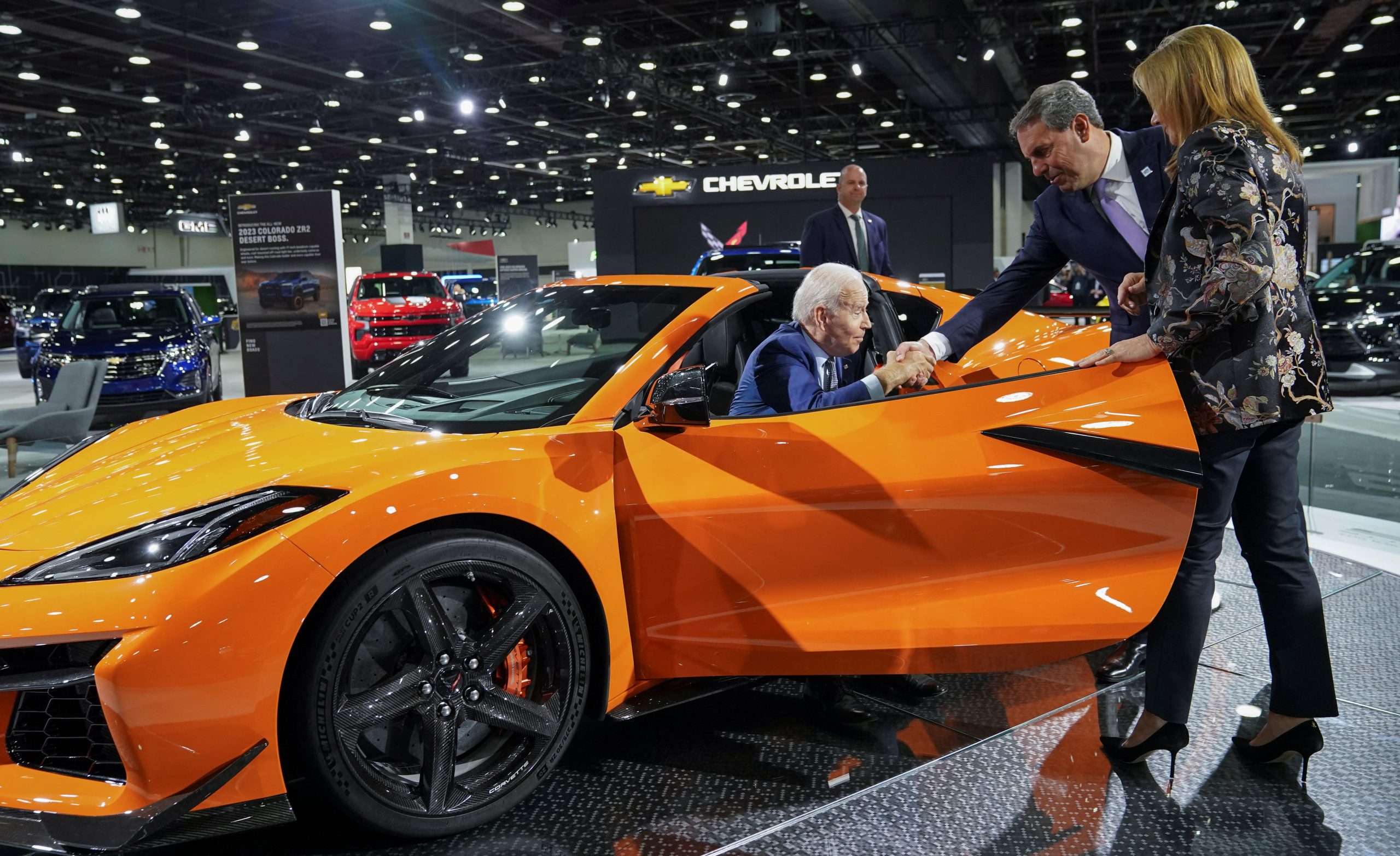 President Biden Calls Dibs On Being One Of First To Drive Electric Corvette