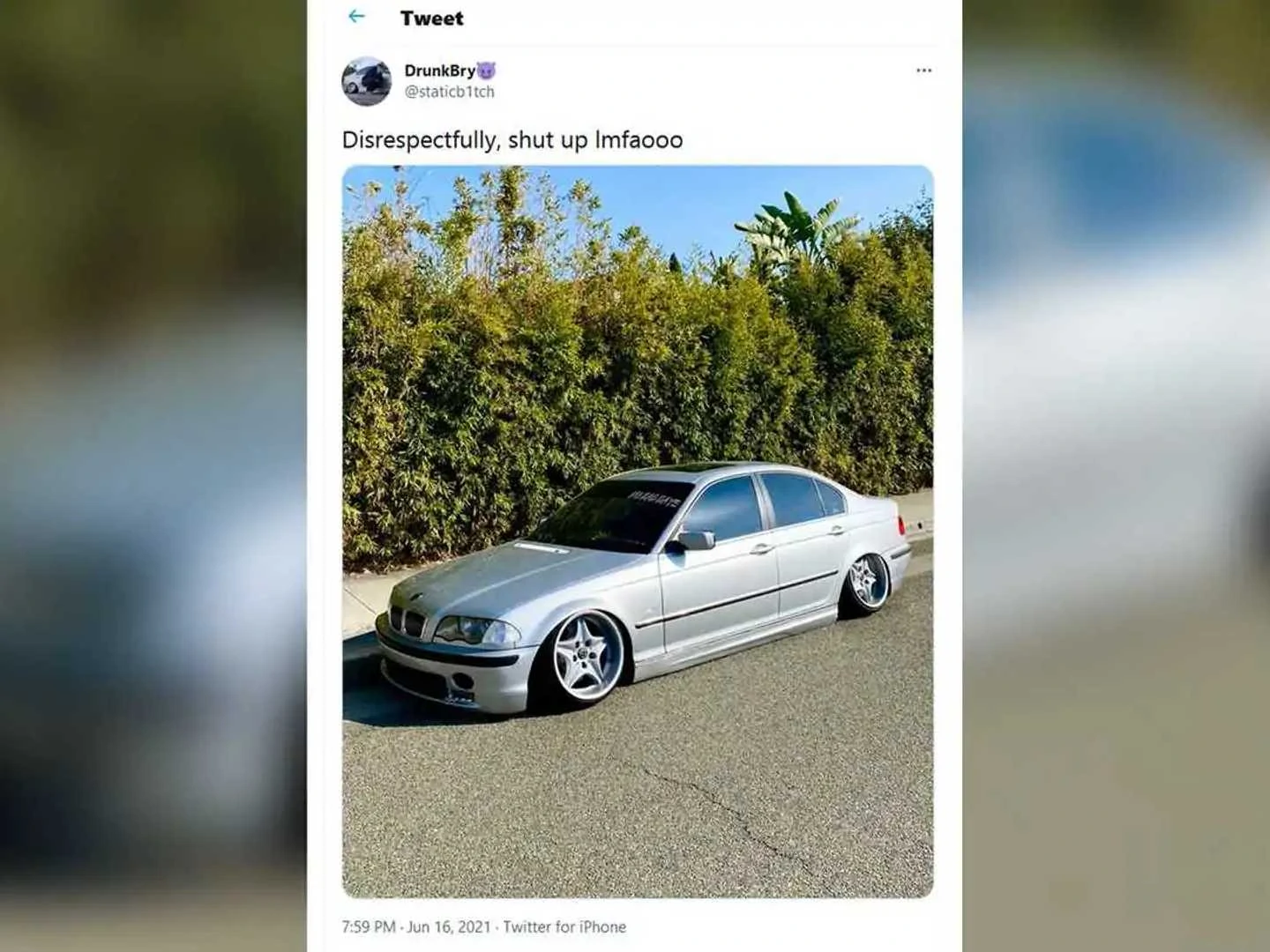 BMW owner loses lawsuit against neighbor who sued for peace and quiet