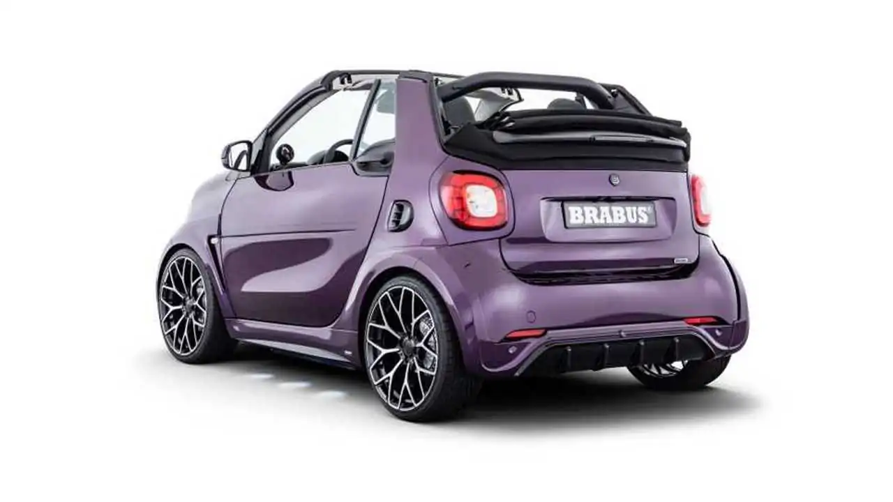 Brabus Ultimate E is a pint-sized purple Smart EQ for Frankfurt