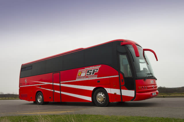 Michael Schumacher's Scuderia Ferrari F1 Team bus To Be Sold