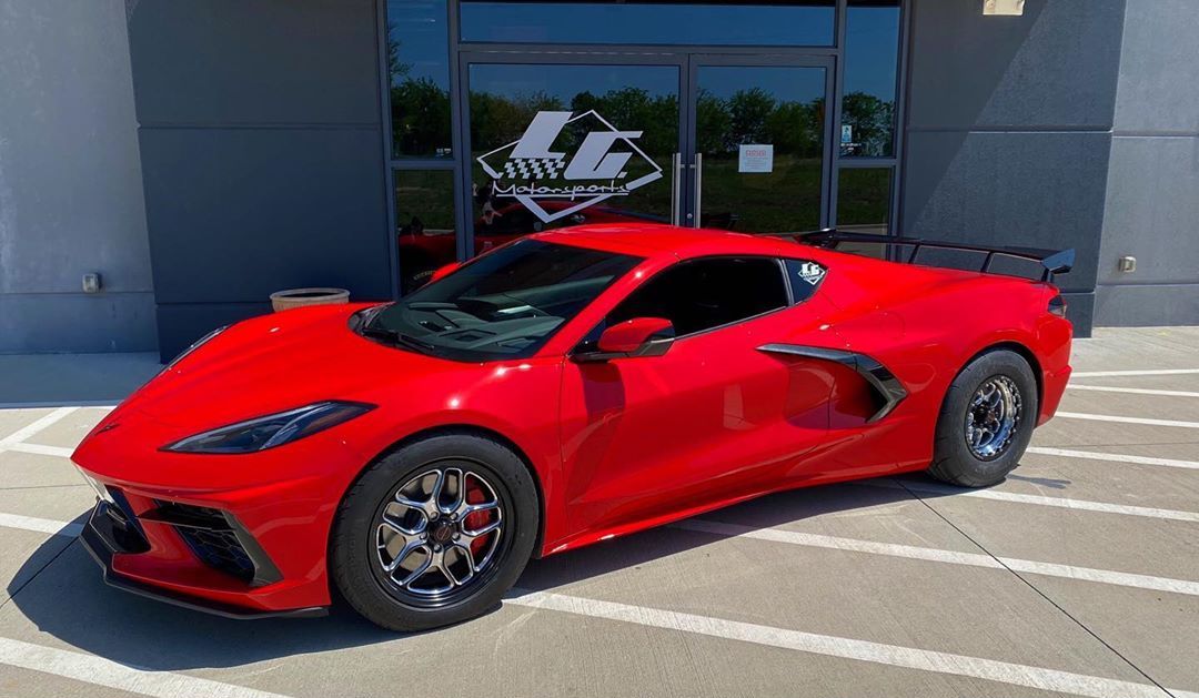 Corvette C8 Drag Pack Conversion on 15-Inch Wheels is a Beast