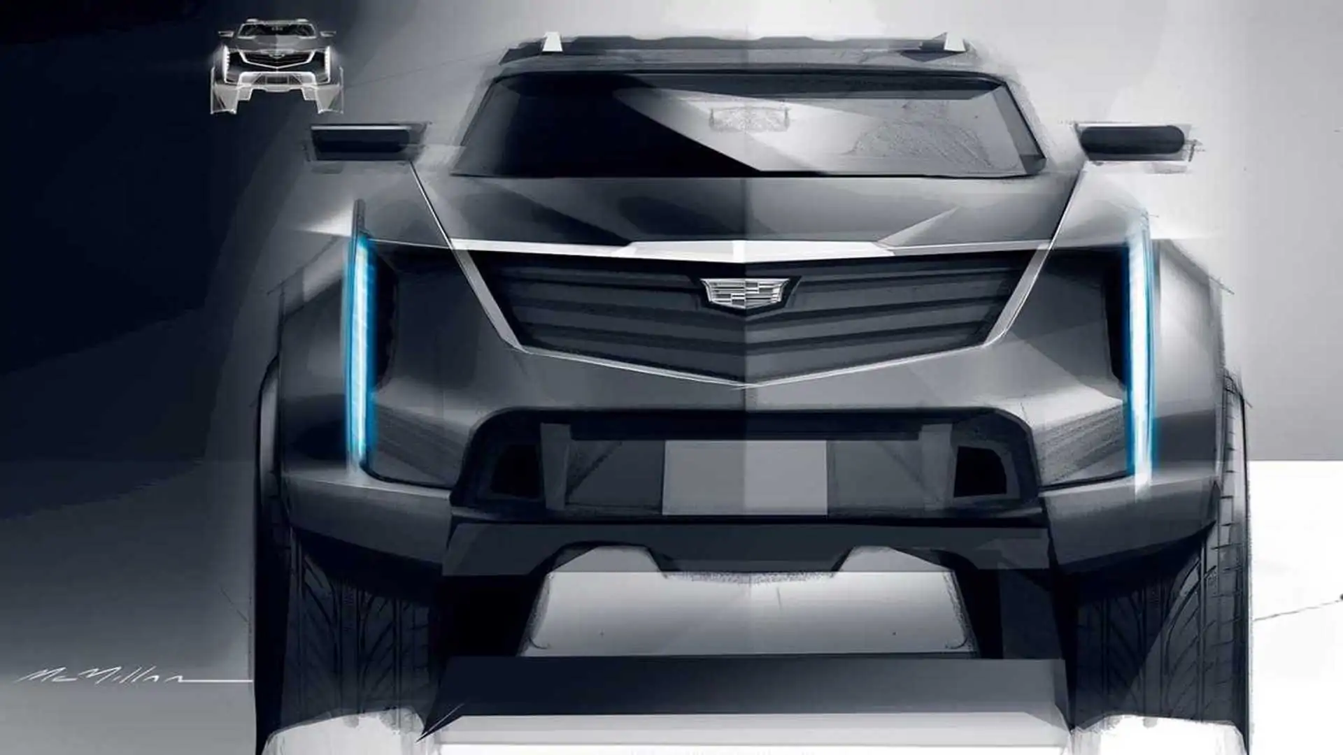 Official Cadillac Design Sketch Could Predict Future Electric SUV