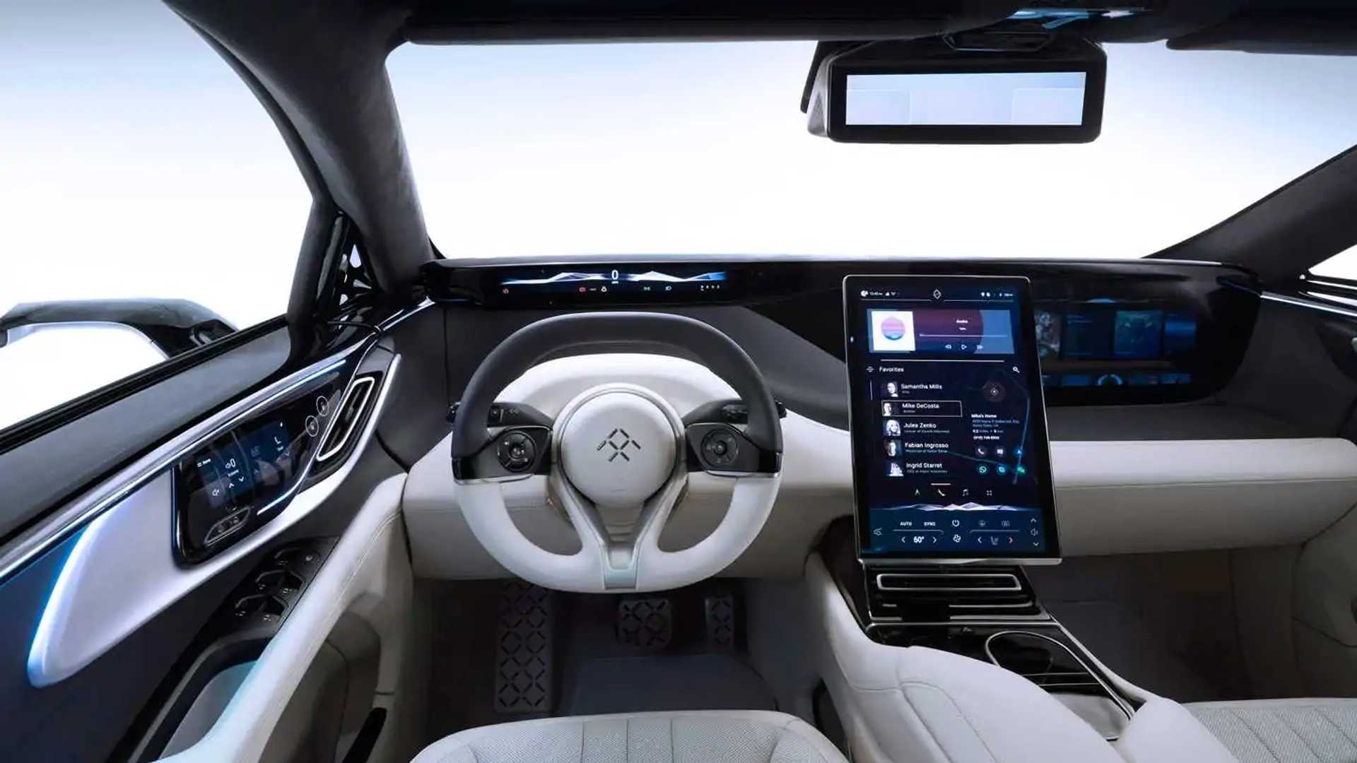 Faraday Future Reveals Lavishly High Tech FF 91 Interior