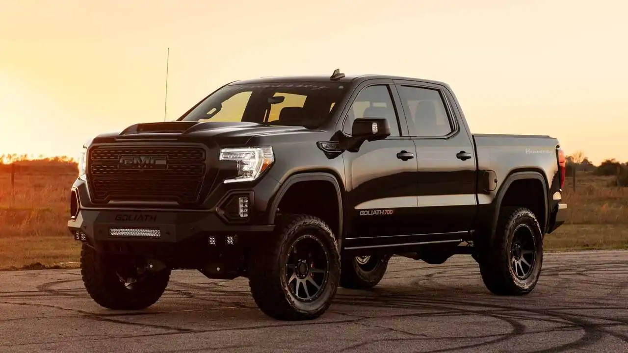 700-HP Hennessey Hennessey Goliath trucks are available with GM dealers.