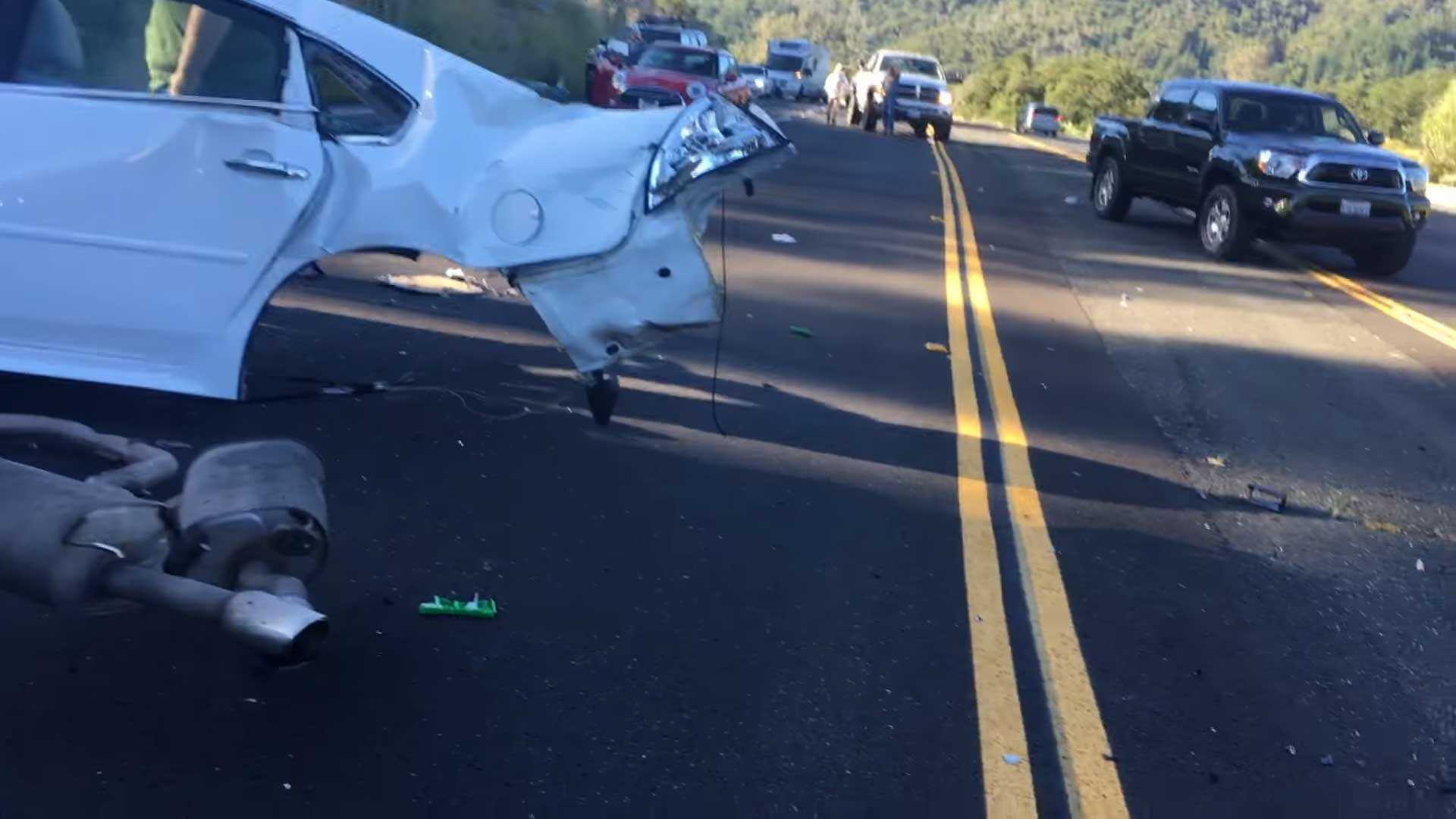 The Impala driver sustained only minor injuries.