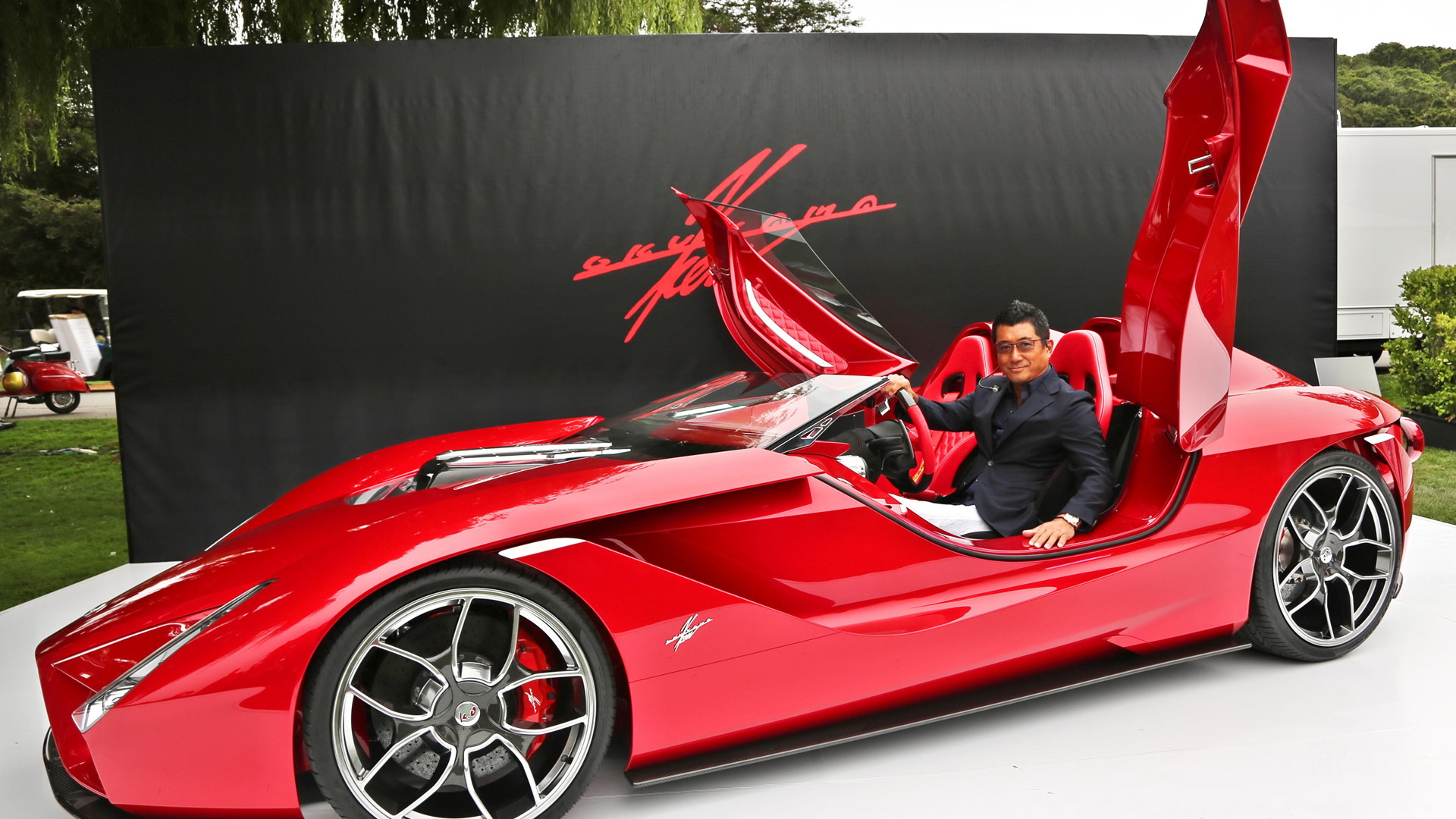 Jay Leno Drives Kode57 Roadster With Ferrari Enzo Designer