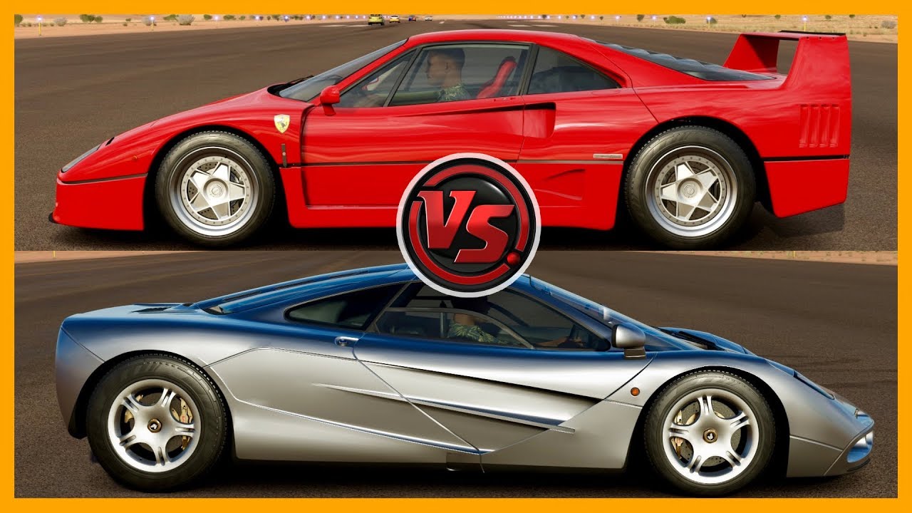 McLaren F1 Vs Ferrari F40 Drag Race - Decades Gap In Engineering