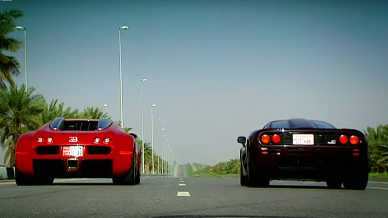 Two supercars from two different countries meet: McLaren F1 & Bugatti Veyron