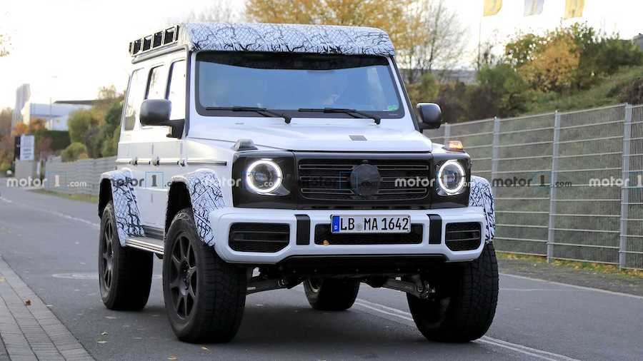 Mercedes G-Class 4x4 Quadr Squared Spied Looking Strong While Riding Tall