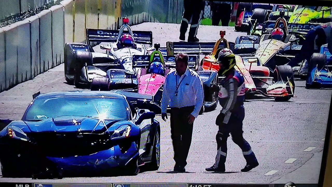 GM Exec Apologizes for Crashing Corvette ZR1 before IndyCar Race