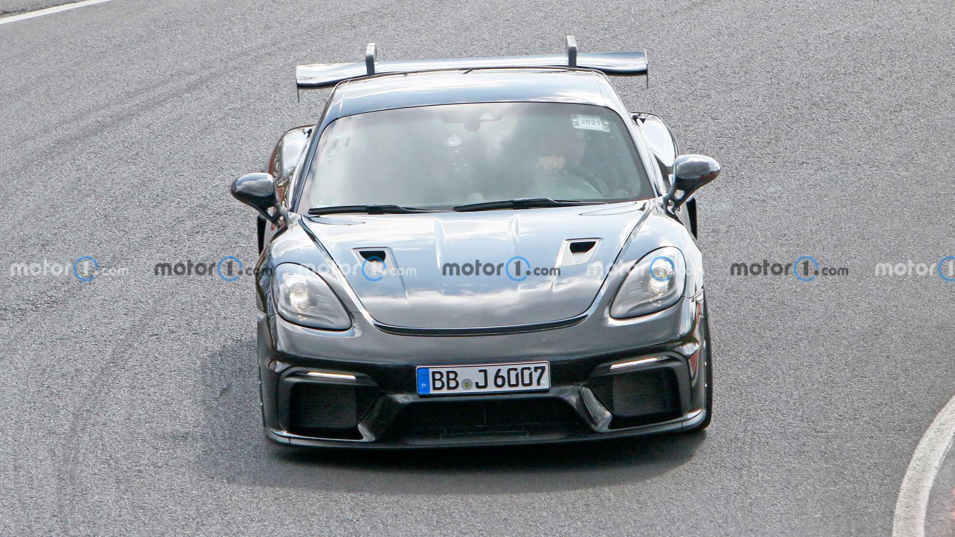 Porsche Cayman GT4 RS Spied with Different Parts at Nurburgring