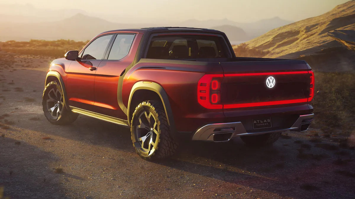 Volkswagen Atlas Tanoak Concept Is A Pickup Truck Tease