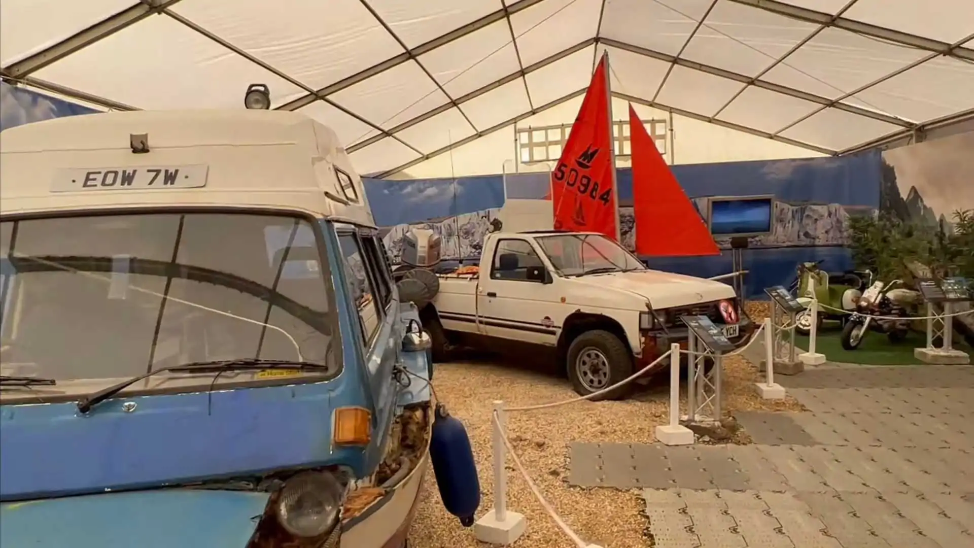 The Museum has an updated exhibit that displays the Top Gear Challenge cars