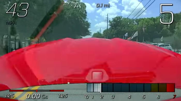 Dash Cam Captures Corvette C8 Hood Flying Open While Driving