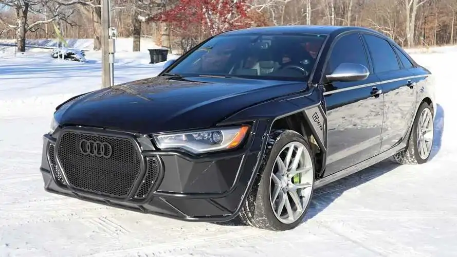 Daily Driven Audi S6 Receives Custom Tubular Front End for Ice Racing