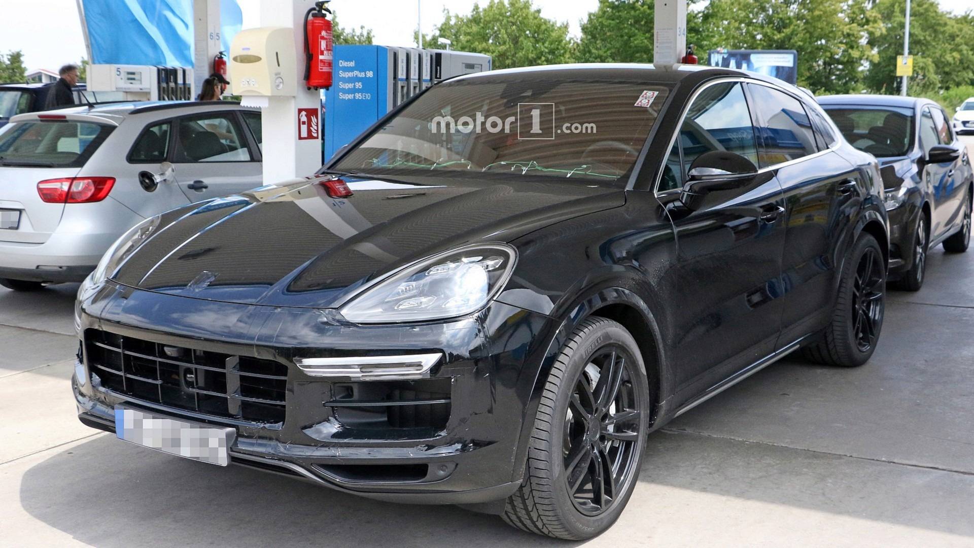 2020 Porsche Cayenne Coupe Spied Inside And Out At Gas Station