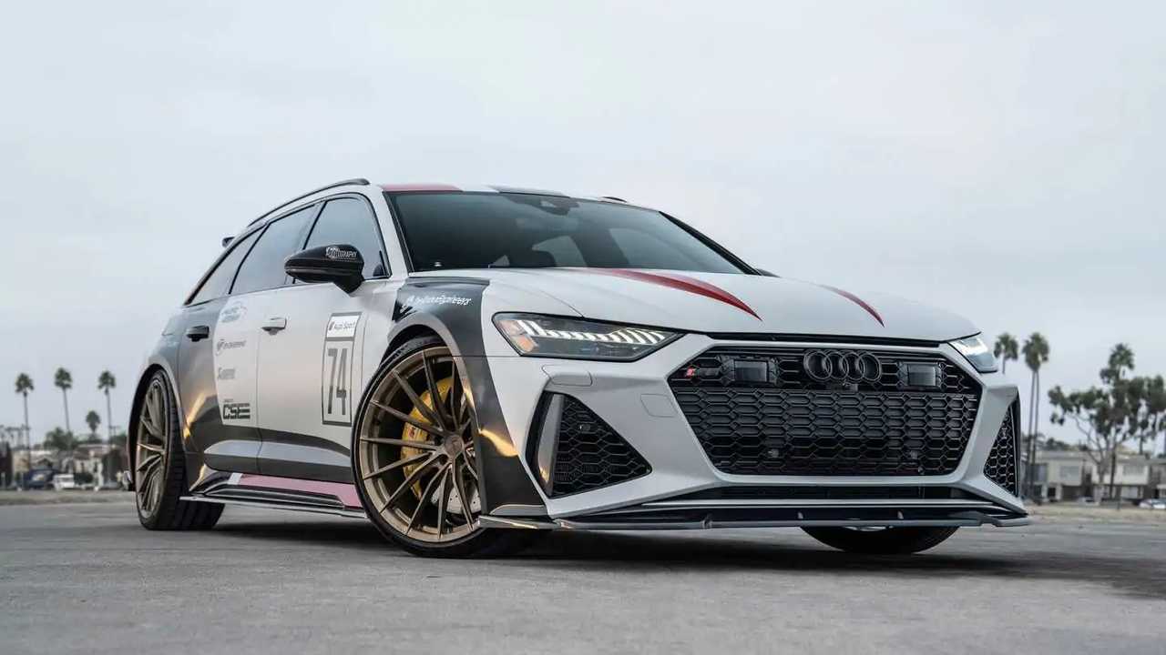 Audi RS6 with Bugatti Veyron power accelerates like there's no tomorrow