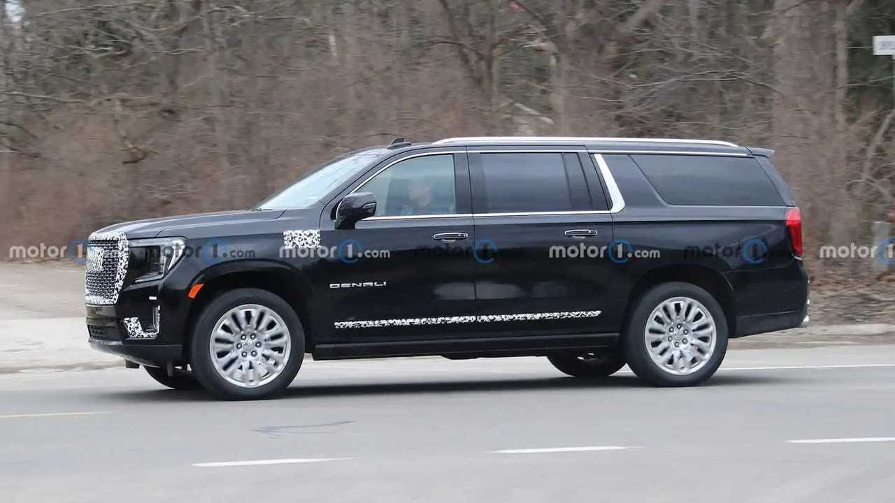 2023 GMC Yukon Denali Ultimate Spied Hiding Darker Exterior Trim