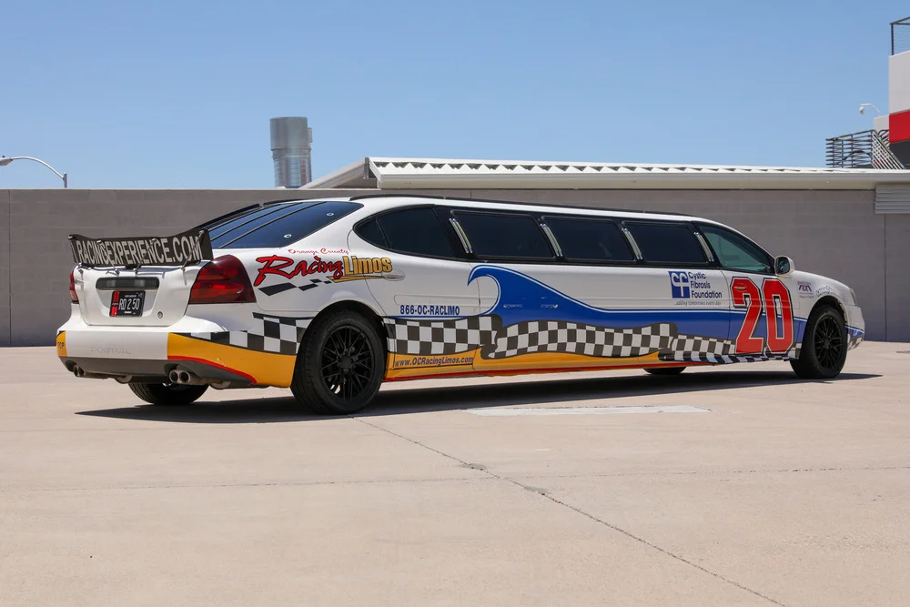 You Can Get a 2004 Pontiac Grand Prix NASCAR Themed Limo for $17,900