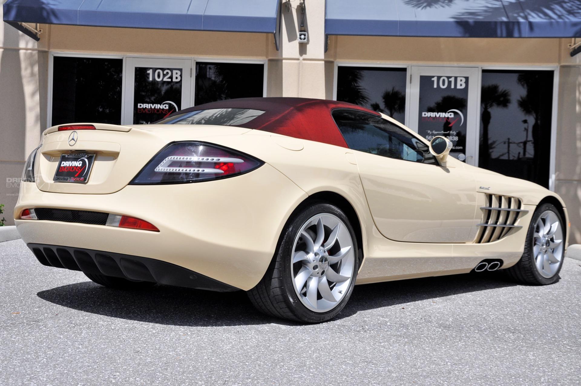 Mercedes SLR Roadster With Low Mileage Has One-Of-1 Ivory Paint