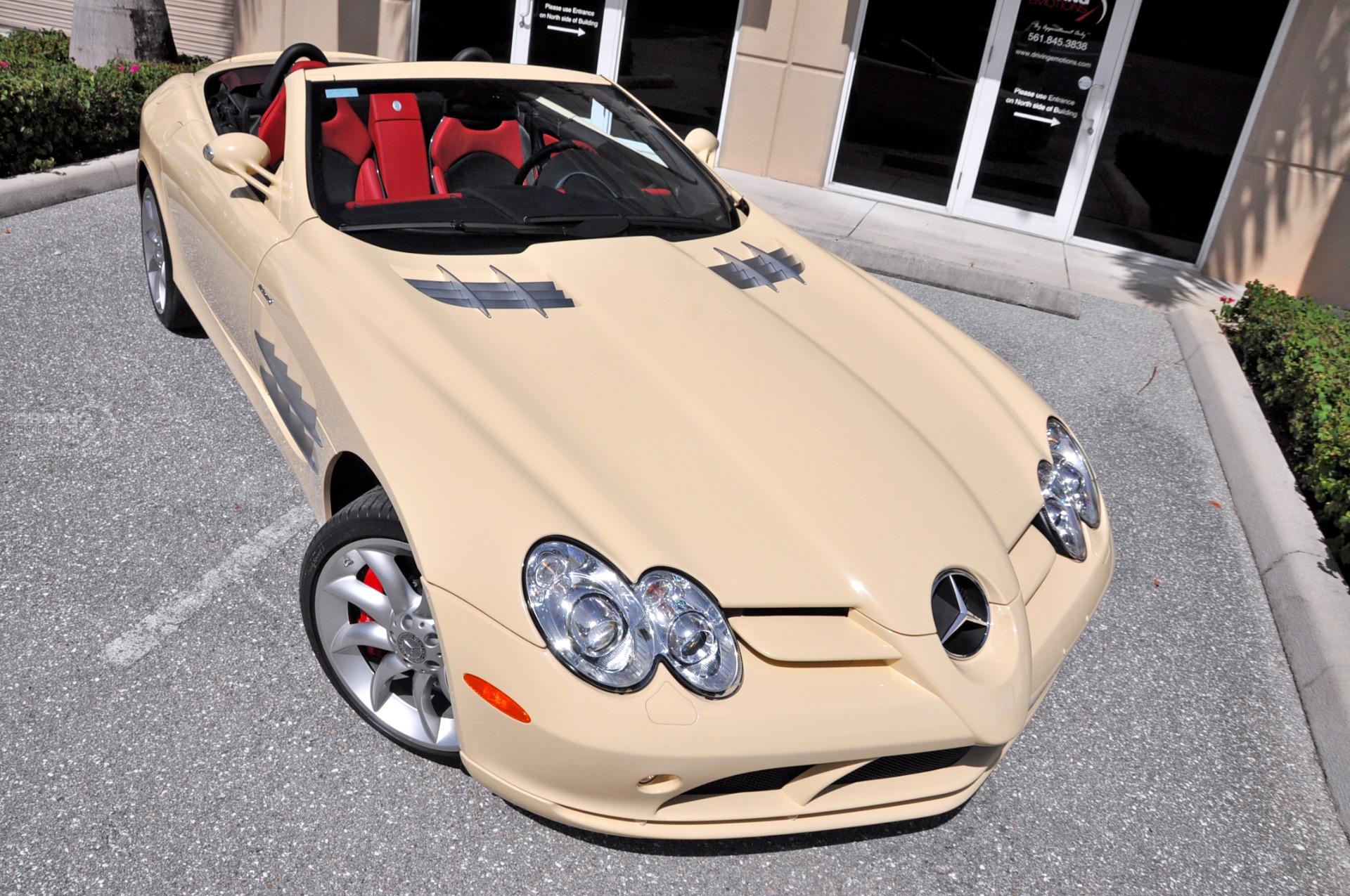 Mercedes SLR Roadster With Low Mileage Has One-Of-1 Ivory Paint