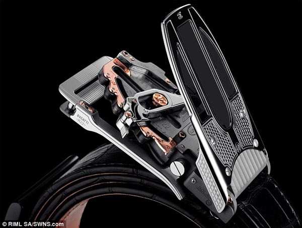 Bugatti belt buckles are outrageously expensive at 84,000 USD