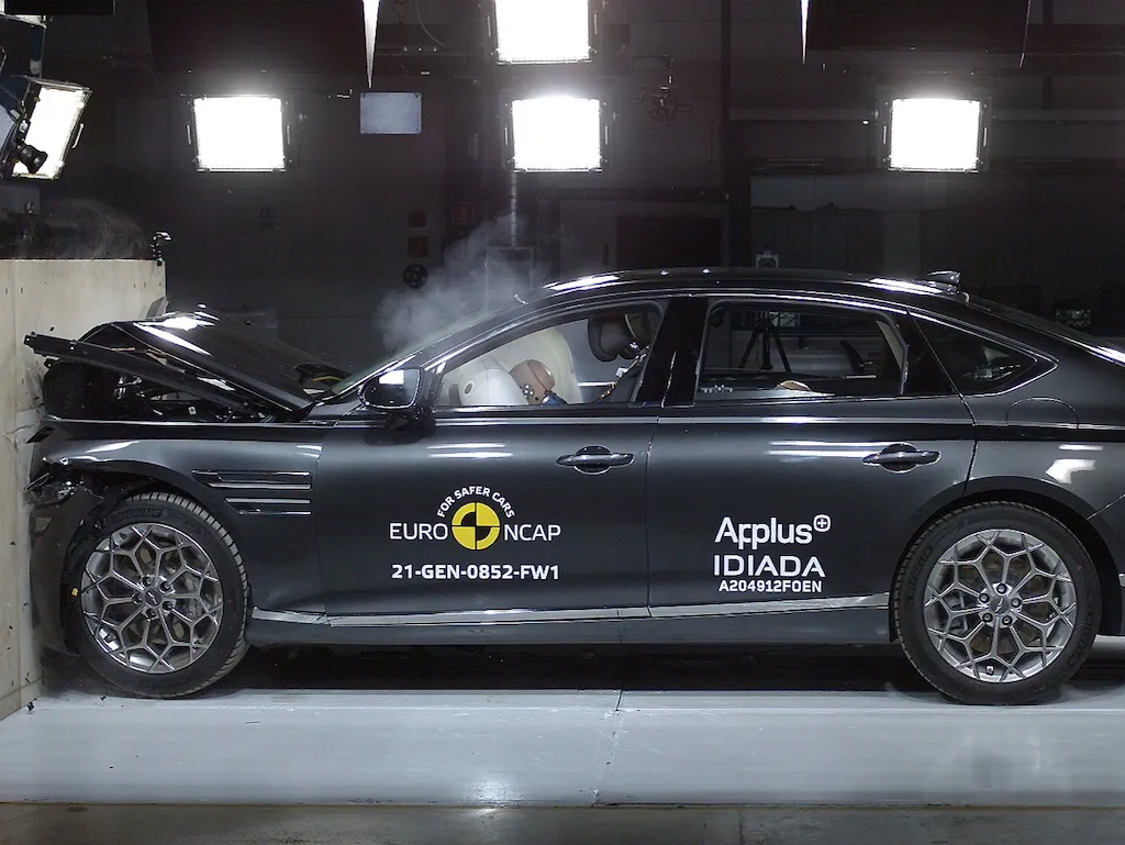 Watch Genesis G80 and GV80 Crash on Their Way to 5-Star Euro NCAP Rating