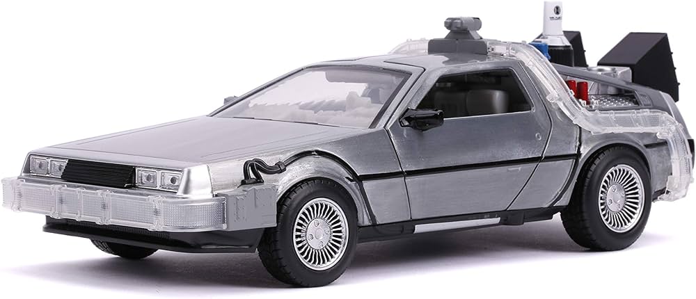 The scale model of BTTF DeLorean is extremely detailed (and costly)