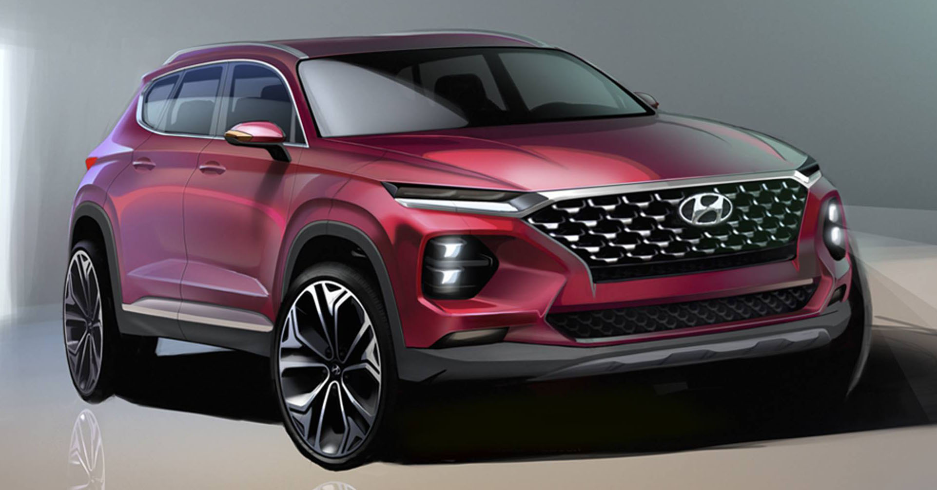 Hyundai has yet to reveal the fourth generation Santa Fe