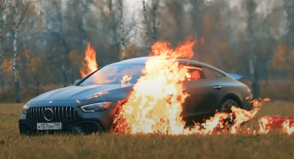 This Russian Fires Down Mercedes-AMG GT63 S Out of Sheer Anoyance