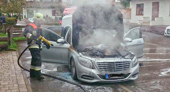 After an engine fire, Mercedes-Benz S-Class brand new declared total loss