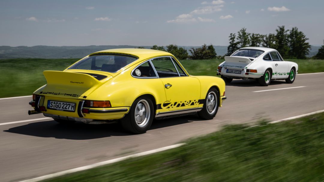 Porsche celebrates 50 years since the launch of the 911 Carrera RS 2.7