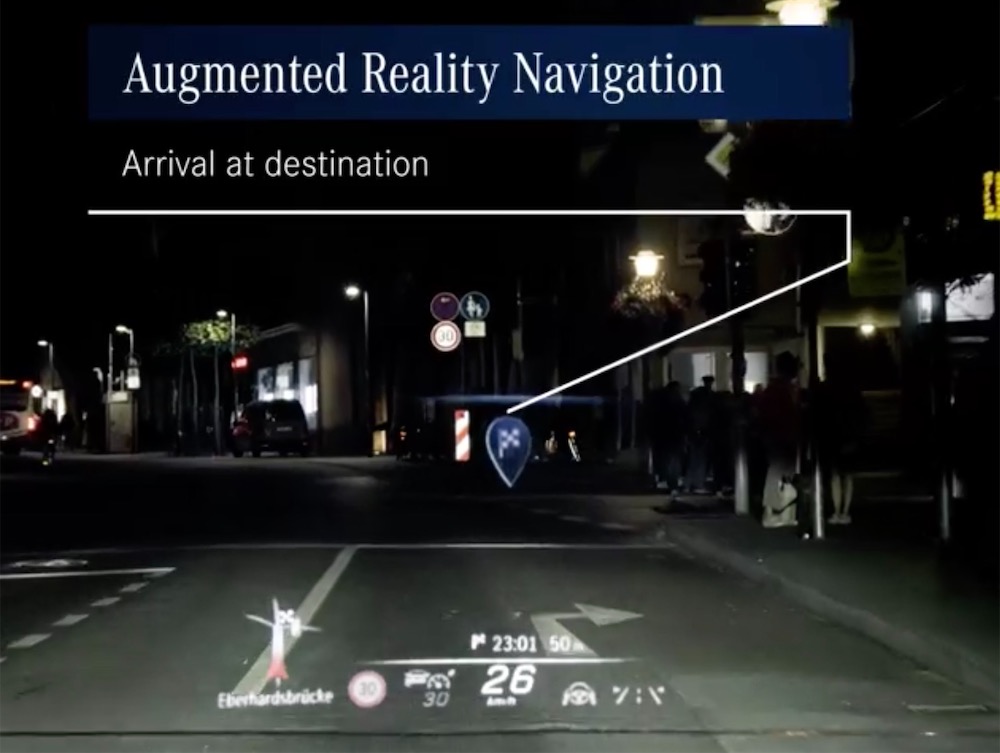 2021 Mercedes S-Class Augmented reality HUD Looks Amazing In New Vid