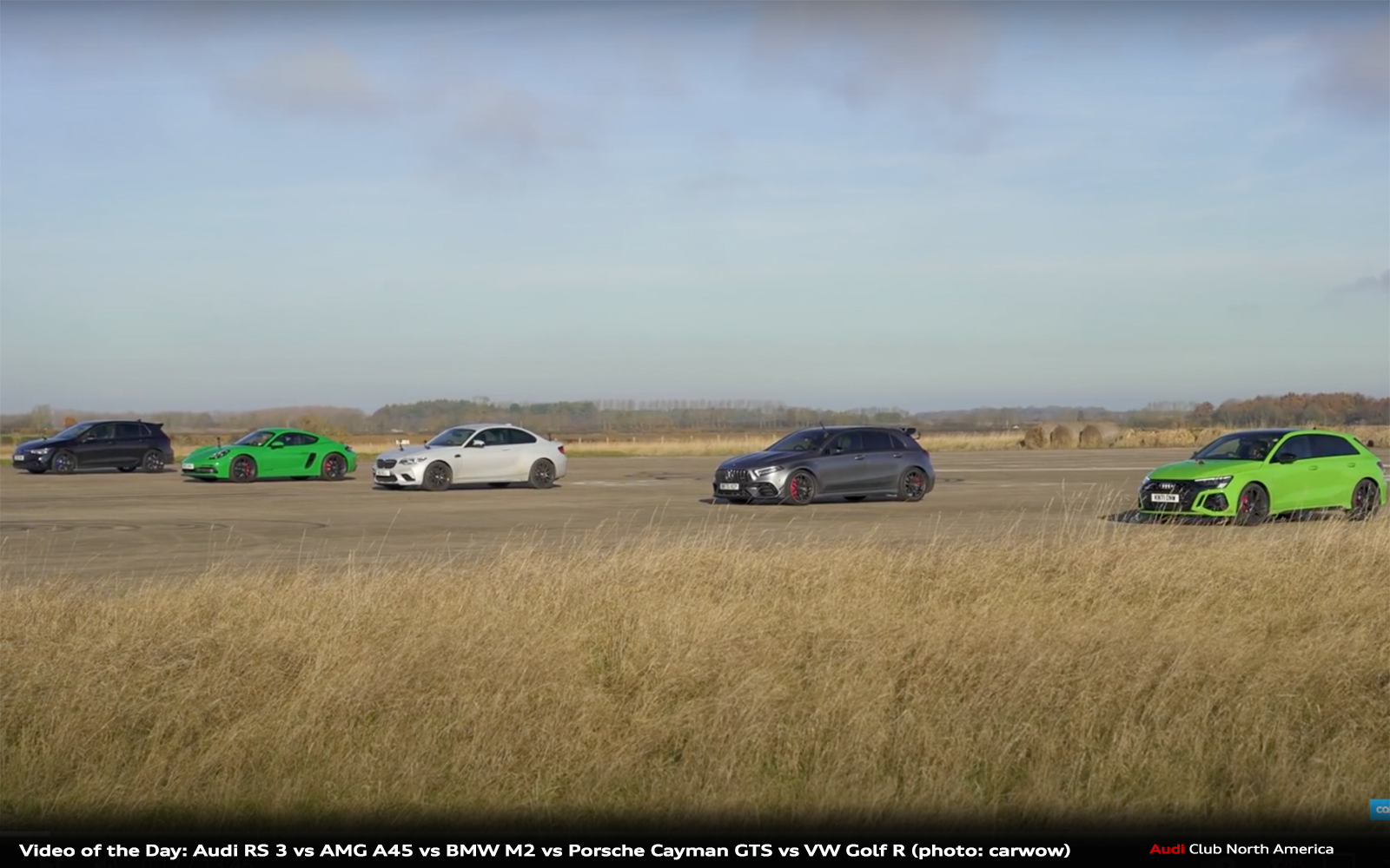 Can VW Golf R beat BMW, Porsche, and Audi in a Drag Race?