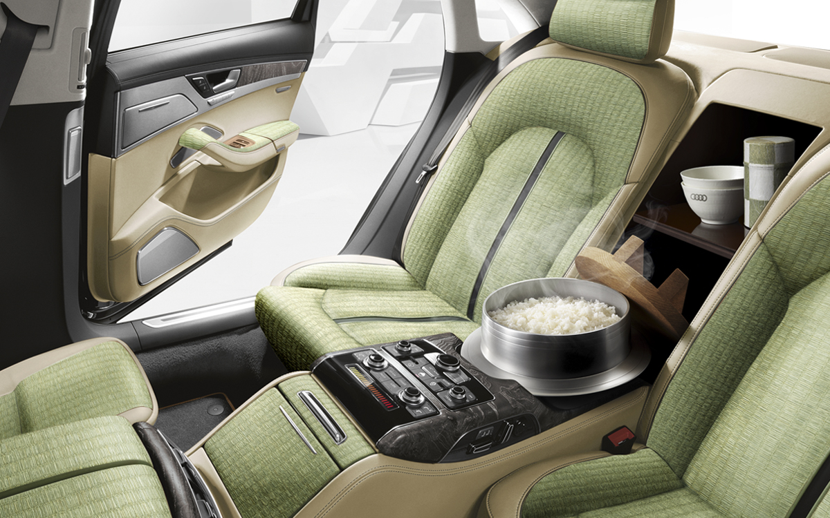 Audi A8 5.5 is now available with a built-in rice cooker