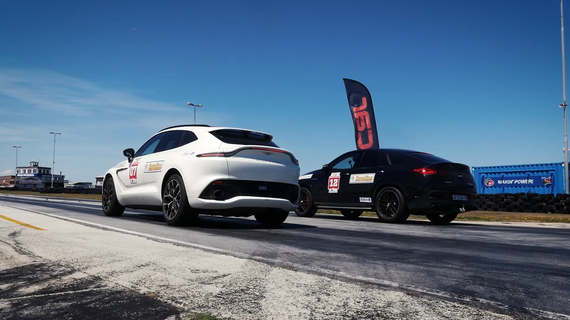 Aston Martin DBX Facing Mercedes GLE 63 S In AMG Powered Drag Race